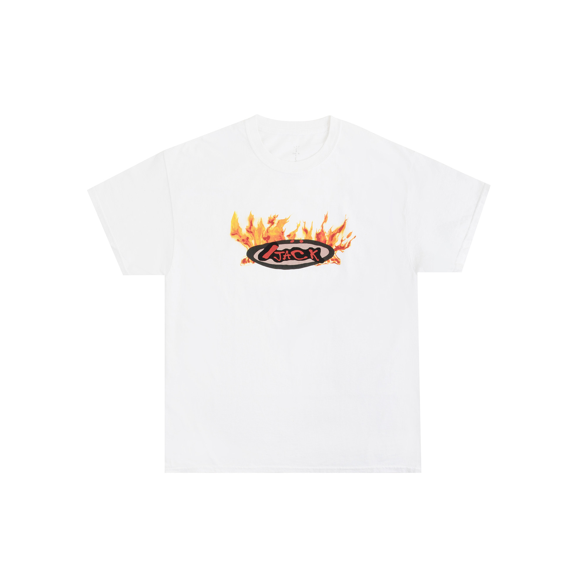 travisscotttscactusjack简约宽松火焰字母logot恤