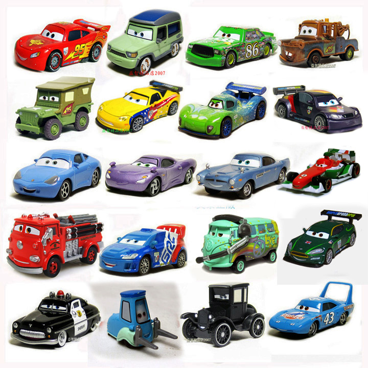 正版赛车汽车总动员3合金玩具车警长消防车小红弗兰克收割机凯旋