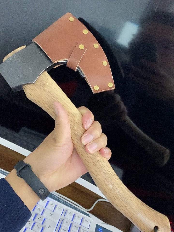 战斧北欧俄罗斯印第安户外斧头头子轴承钢夹手工工兵斧