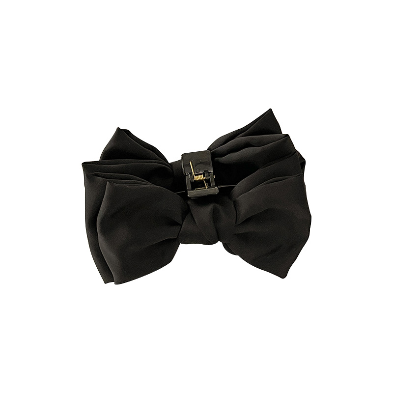 双面黑色大蝴蝶结抓夹大号发饰发夹后脑勺