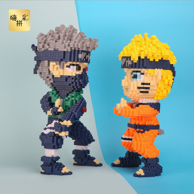 小颗颗粒积木拼装兼容乐高儿童益智玩具超大卡卡西火影忍者建构
