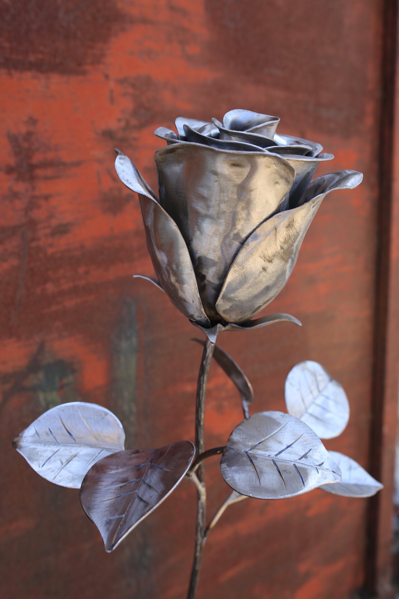 原创手工铁艺玫瑰玫瑰花花园装饰花朵庭院装饰品其它园艺用品