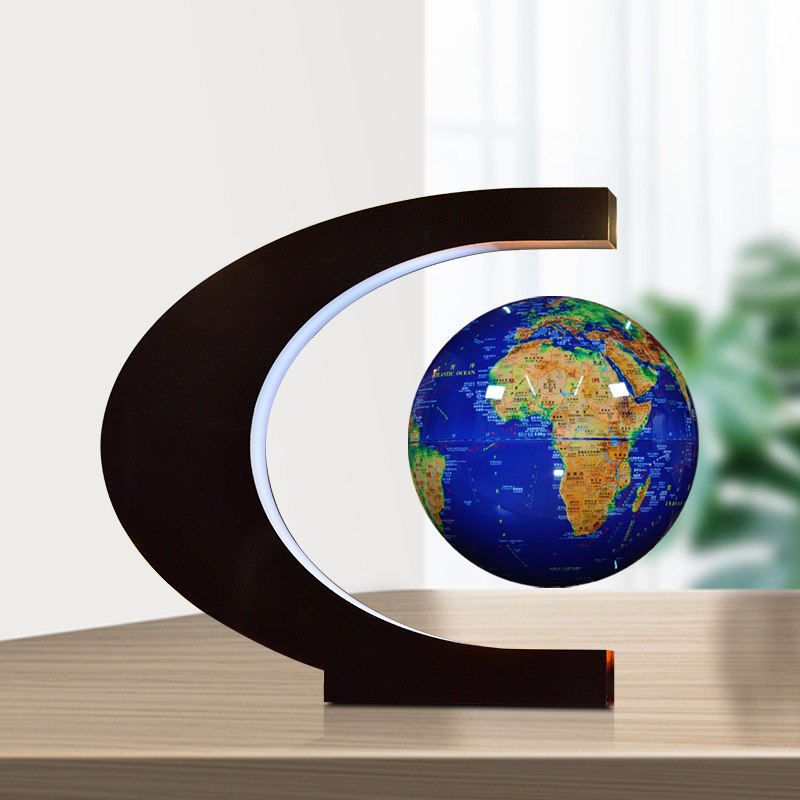 磁悬浮3d立体地球仪办公室桌面礼盒盒装客厅酒柜摆件