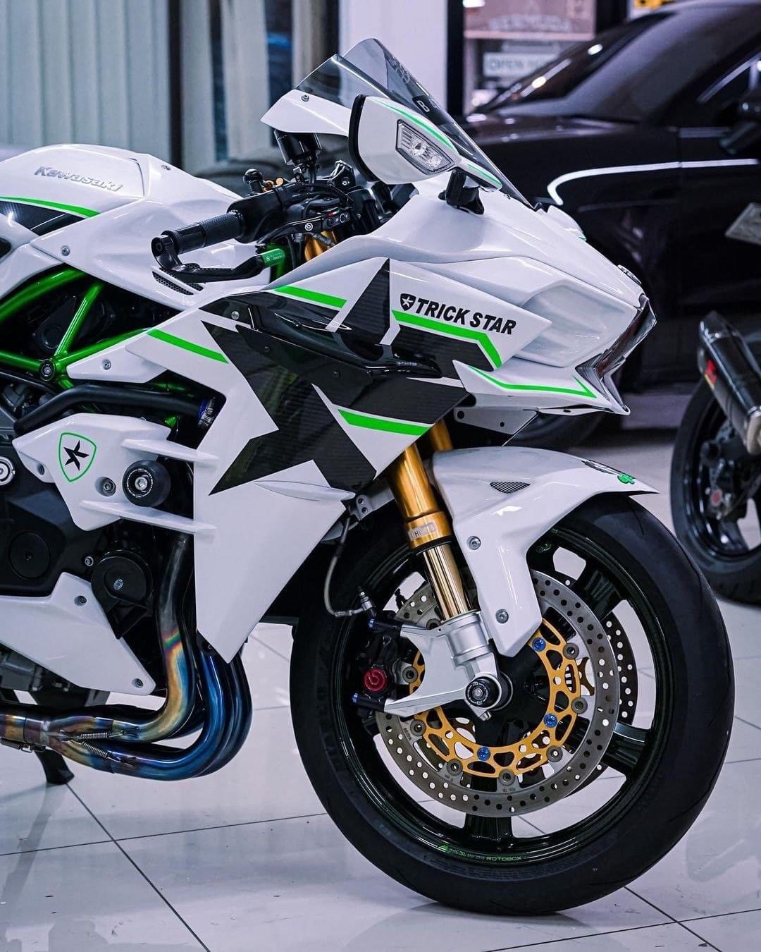 川崎机车重机进口地平线水冷四缸h2v4杜卡迪摩托车整车