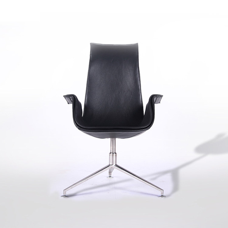 fkchair真皮个性办公椅时尚会议会客现代简约三爪脚会议椅