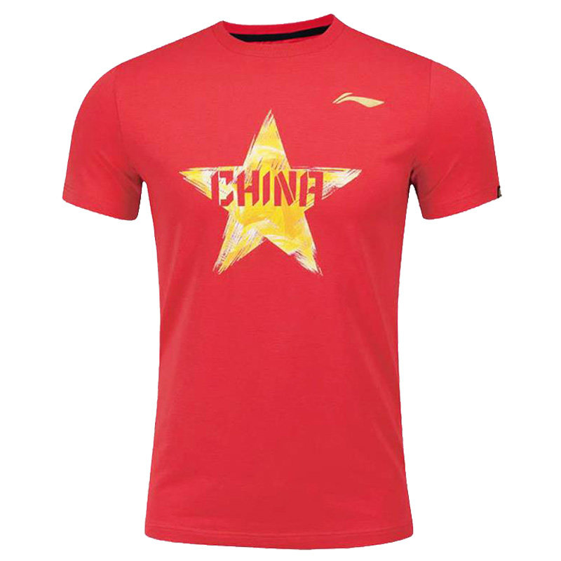 乒乓球短袖hotop李宁运动圆领女款文化衫中国乒乓球服