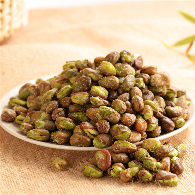 10袋包邮云南特产保山小绿豆达湾绿心豆油炸型透心绿蚕豆零食70克