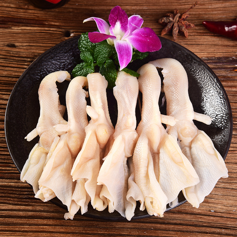 食材鸭掌重庆火锅新鲜无骨火锅店菜品品脱串串5只其它