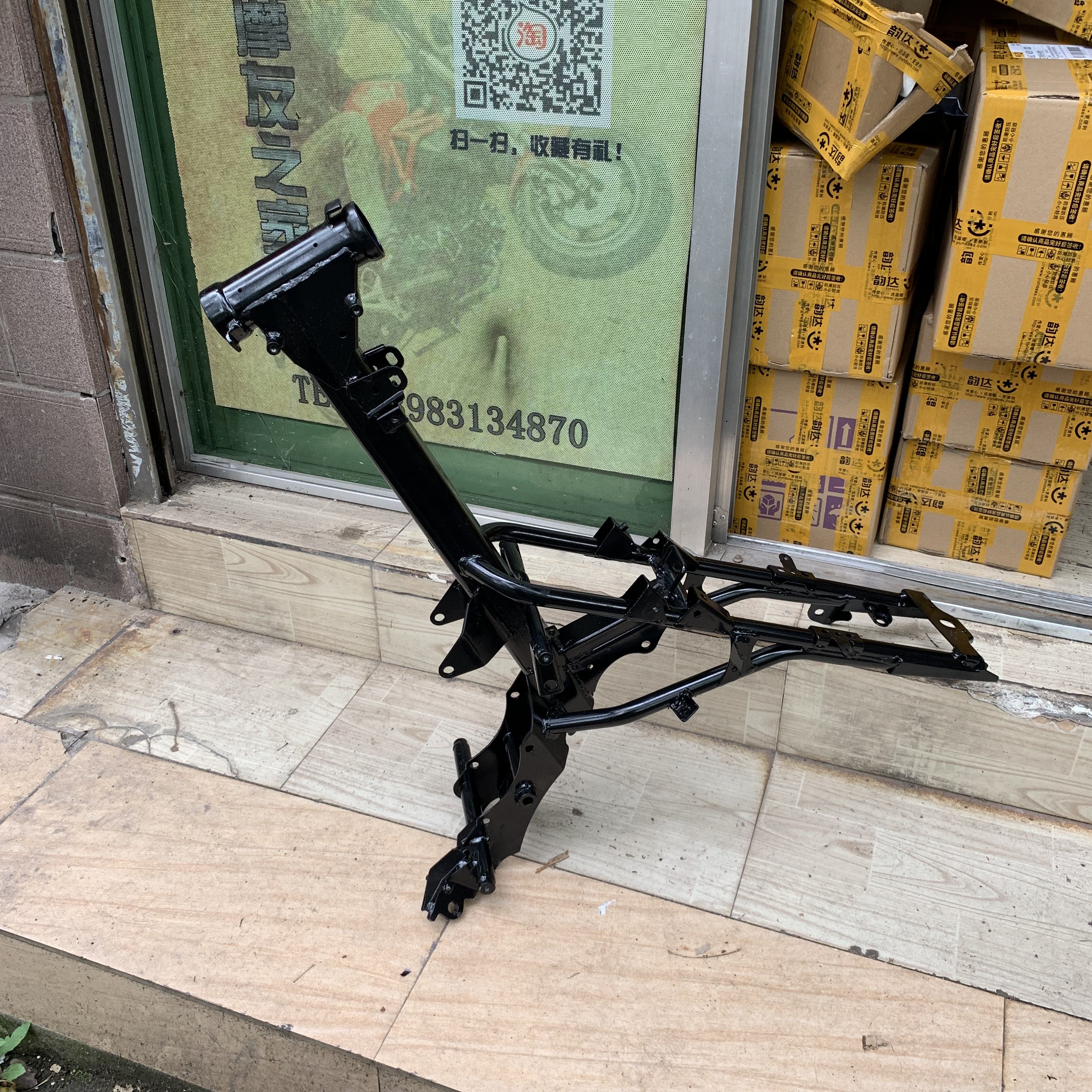 银钢yg12521a小怪兽摩托车原厂配件车架改装电动车大架摩托车车架