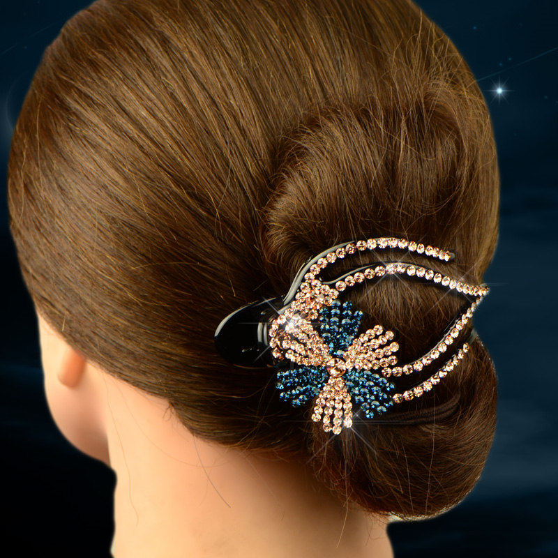 中年发卡妈妈头饰三齿大号鸭嘴夹横发夹盘发发饰