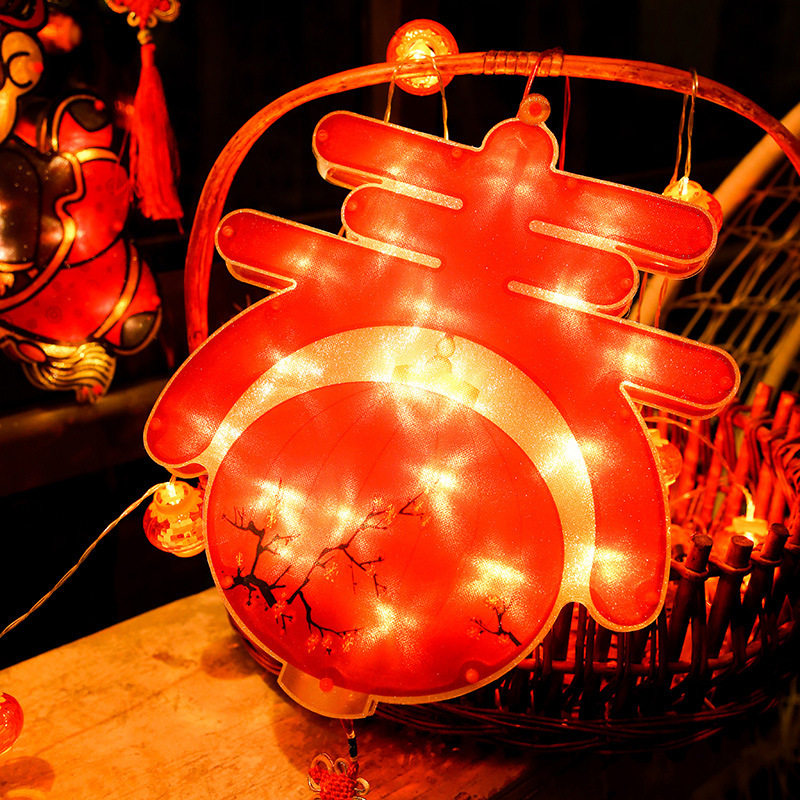 春节布置橱窗灯饰挂饰吸盘窗户阳台新年装饰装饰灯