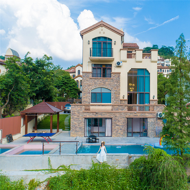 南昆惠州龙门昆山富力养生别墅温泉泳池度假村境内酒景套餐
