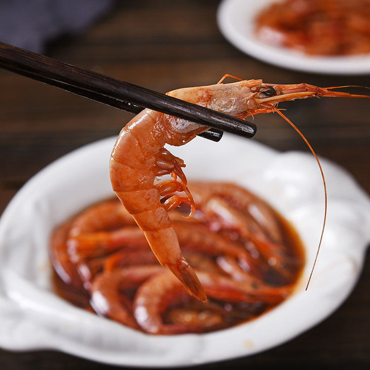 酒醉皮虾宁波酒糟醉虾小海海虾呛虾醉活醉滑虾类制品