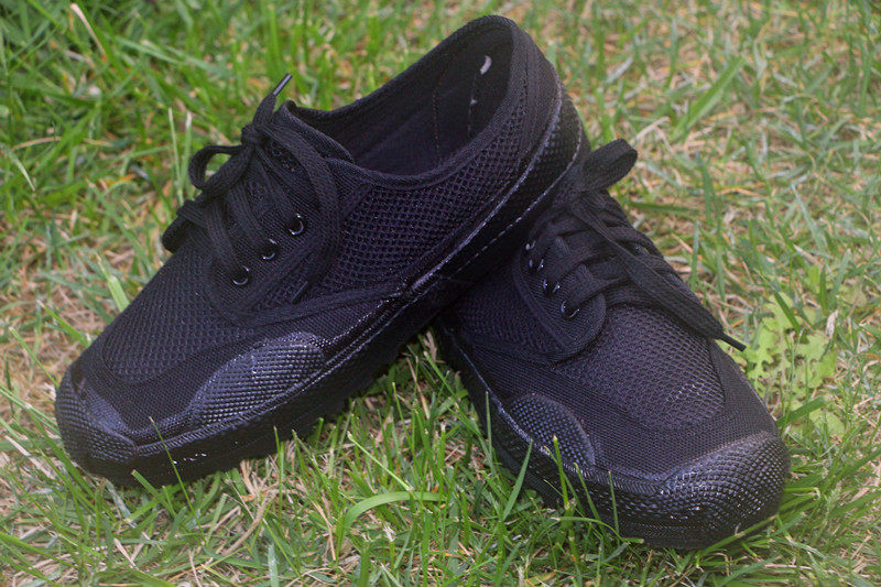 地勤夏季作训军鞋解放鞋迷彩透气网面帆布布鞋帆布鞋