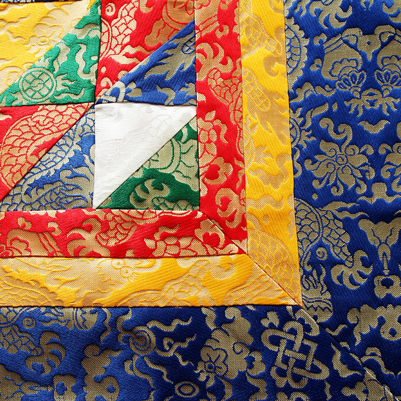 藏式1米佛堂法桌供桌面料摆件装饰佛教龙纹布桌布