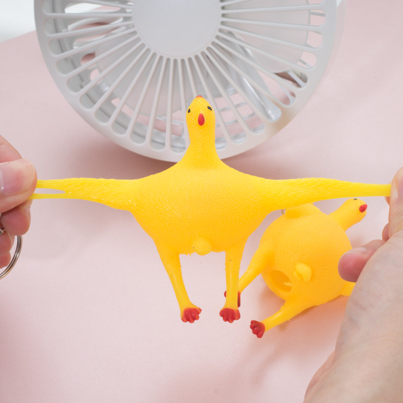 网红创意搞怪下蛋母鸡玩具发泄鸡钥匙扣解压整蛊新奇搞笑捏捏乐