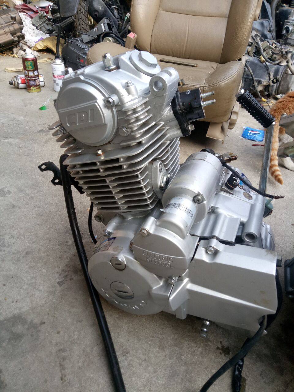 原装摩托车发动机总成五羊本田新大洲125cc机头cg款顶杆机通用