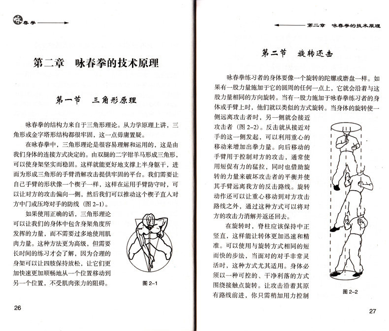 咏春拳(黄涛作者)格斗教程拳谱 叶问永春三套拳桩法实战 咏春拳法