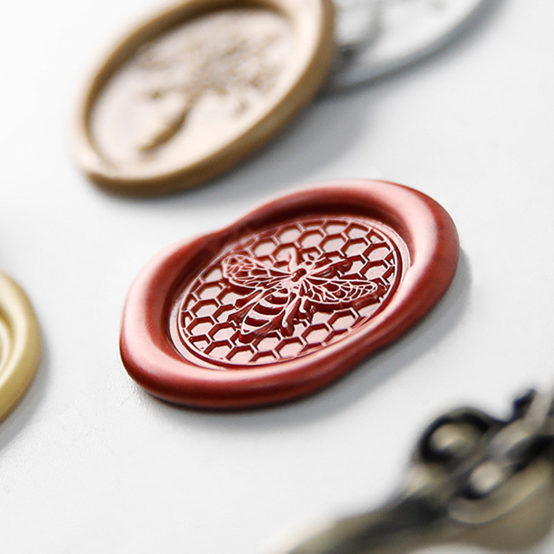 印章火漆信封礼物蜡粒手账diy定做戳可封口蜡成品印章