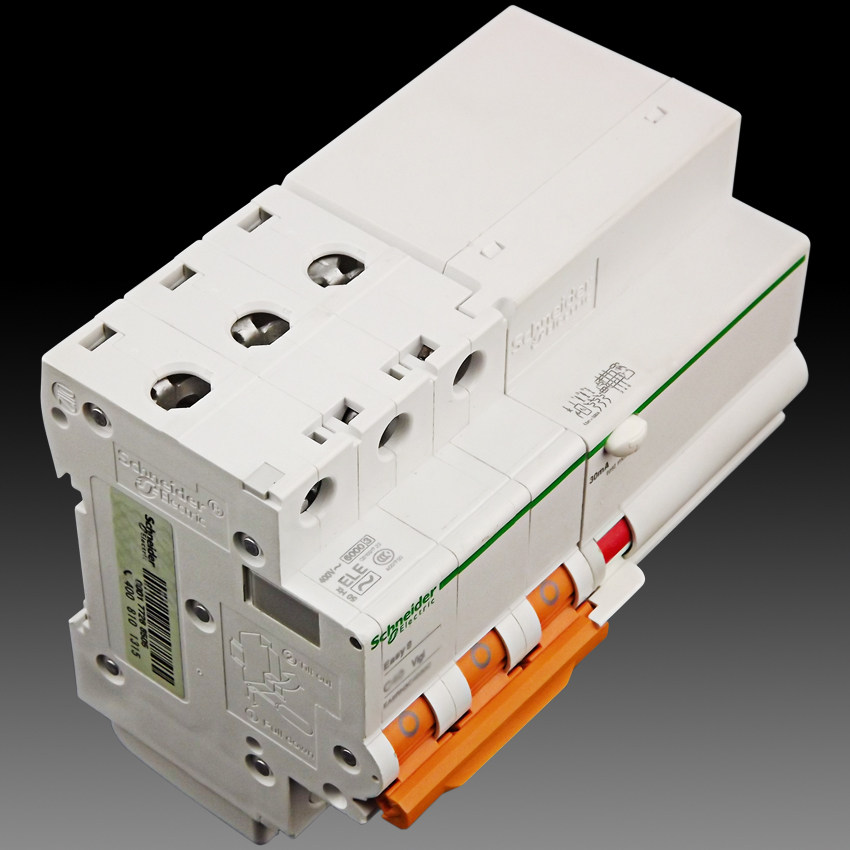 施耐德断路器空气开关三相380v3p10a63a漏电保护器漏电保护器