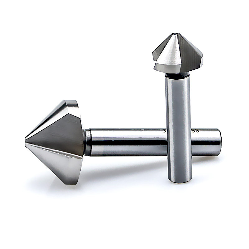 boen金属倒角器倒角刀90度三刃合金倒角钻直柄锪钻铣刀包邮