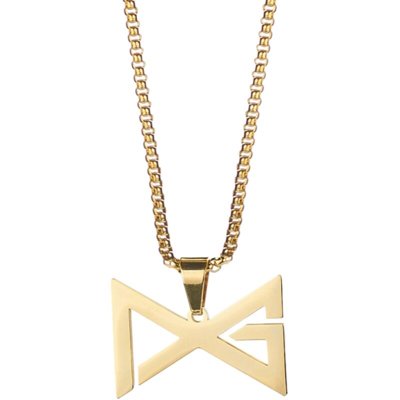 nba篮球巨星pg保罗乔治logo项链男女钛钢吊坠项链