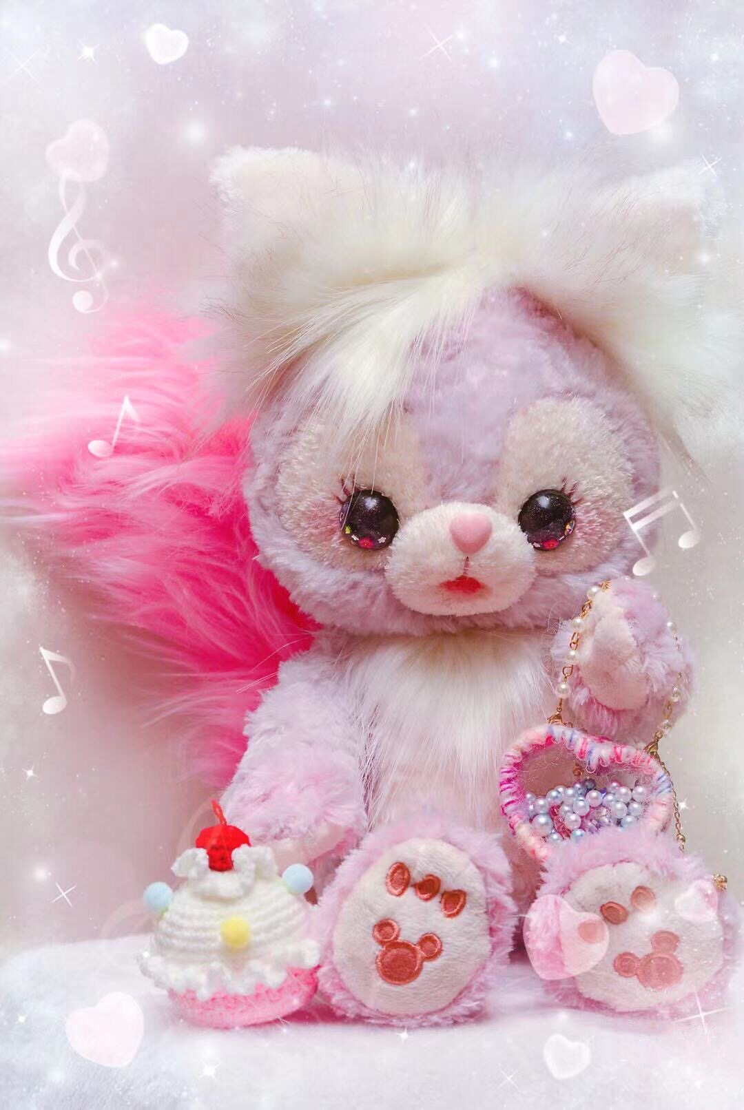 现货台湾艺术家染色高端星黛手工公仔合作迪士尼动漫毛绒