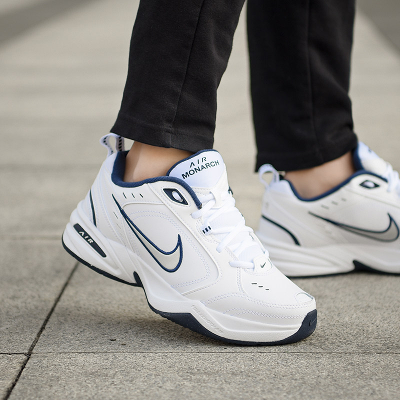 nike耐克男鞋2022夏季新款白蓝厚底老爹运动跑步鞋
