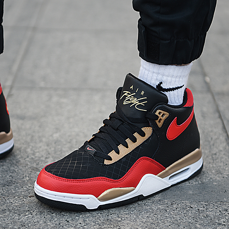 球鞋nike耐克篮球2021新款正品简版aj4黑红篮球鞋