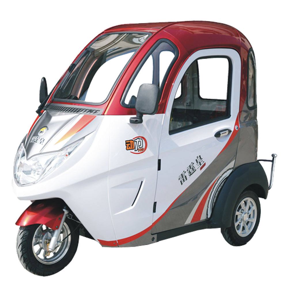 人用雷霆皇全封闭电动三轮车电动车成人代步车家家用电动三轮车