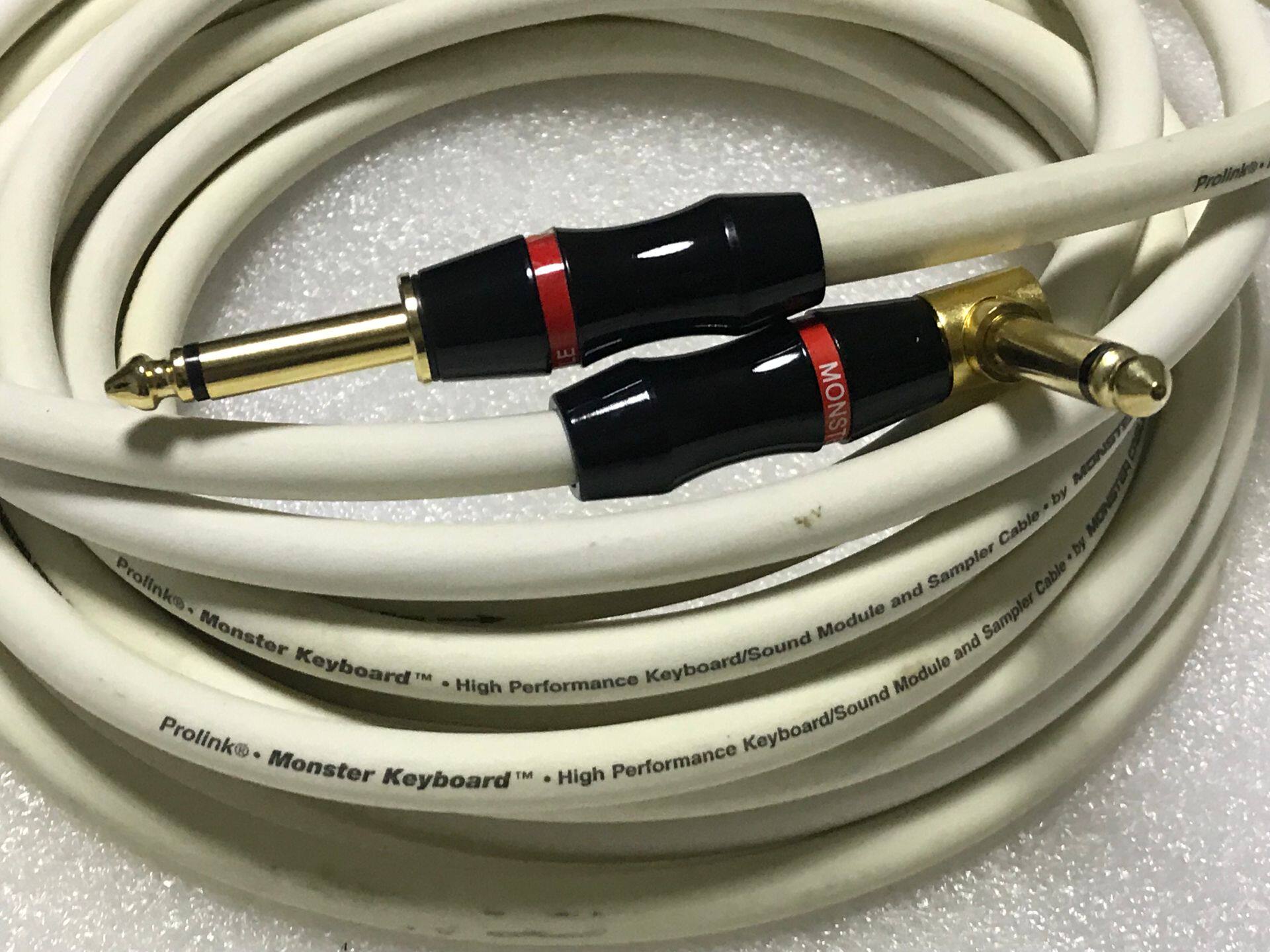 美国怪兽魔声keyboard键盘专业信号连接线电子琴钢琴乐器连接线