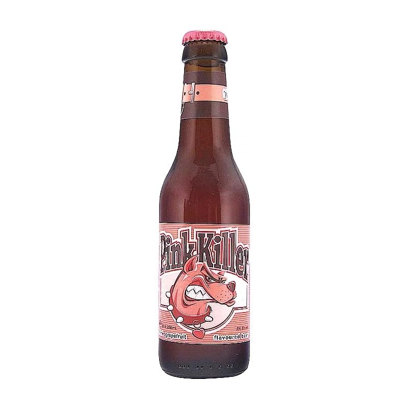 啤酒比利时进口pinkkiller粉红杀手西柚果味250ml啤酒