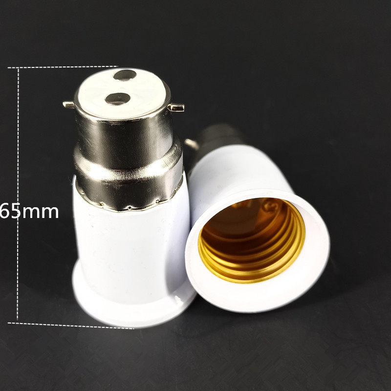 卡口转螺口转换灯头灯座b22转e27灯口转换器