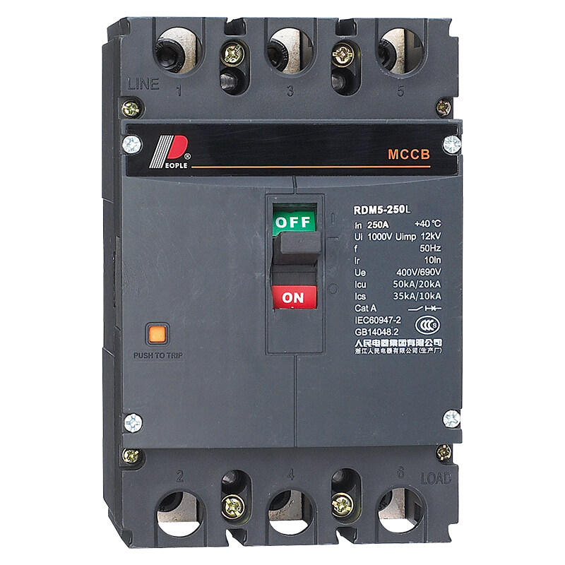 人民电器rdm5塑壳断路器赢领系列400a空气开关630a空气开关