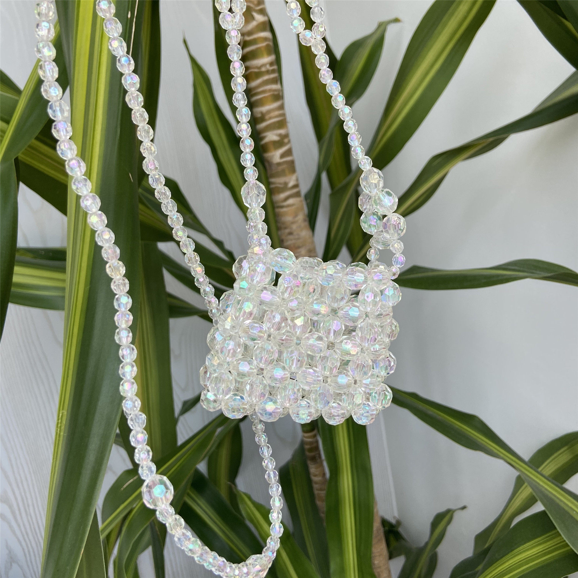 2022夏天珍珠小包包包迷你斜挎包手提珠子包泫通用款女包