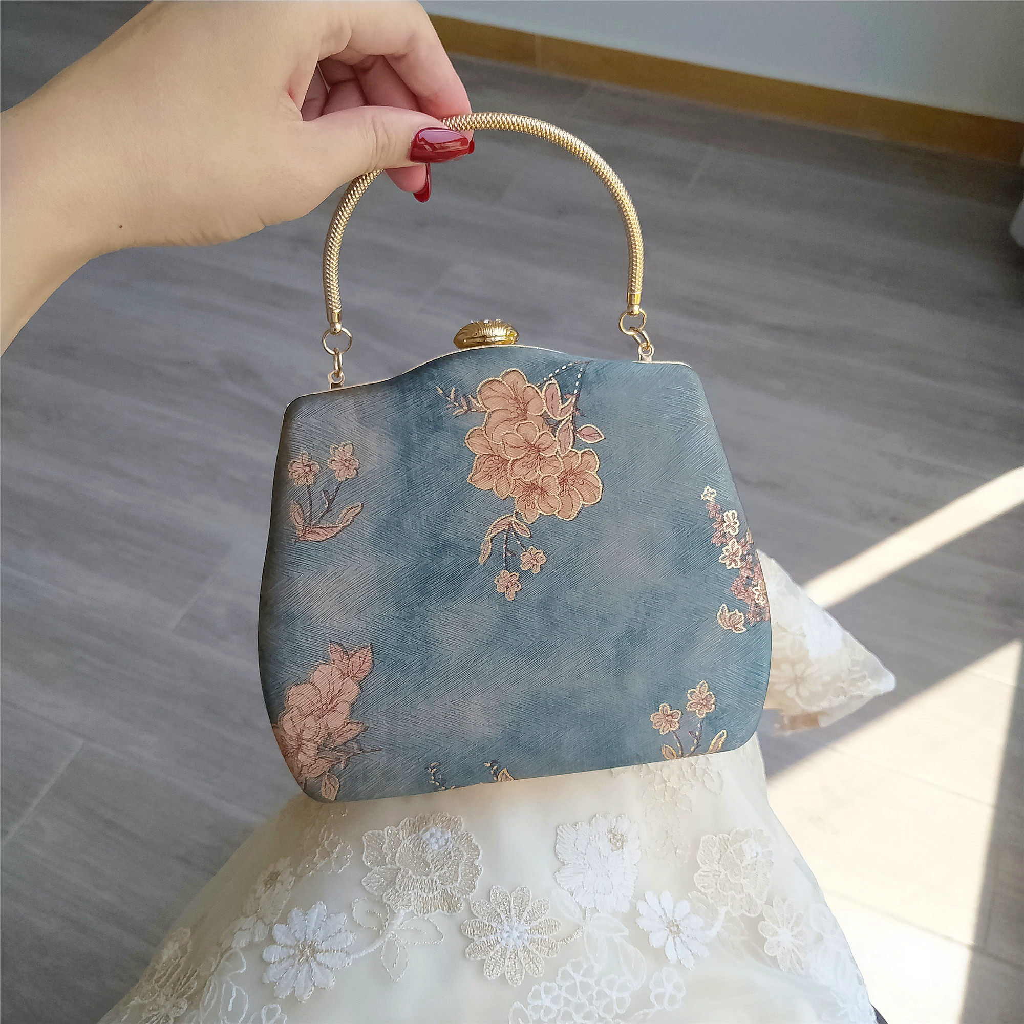 司藤汉服包古风绣花包绣花手拿复古女士手提包女士通用款女包