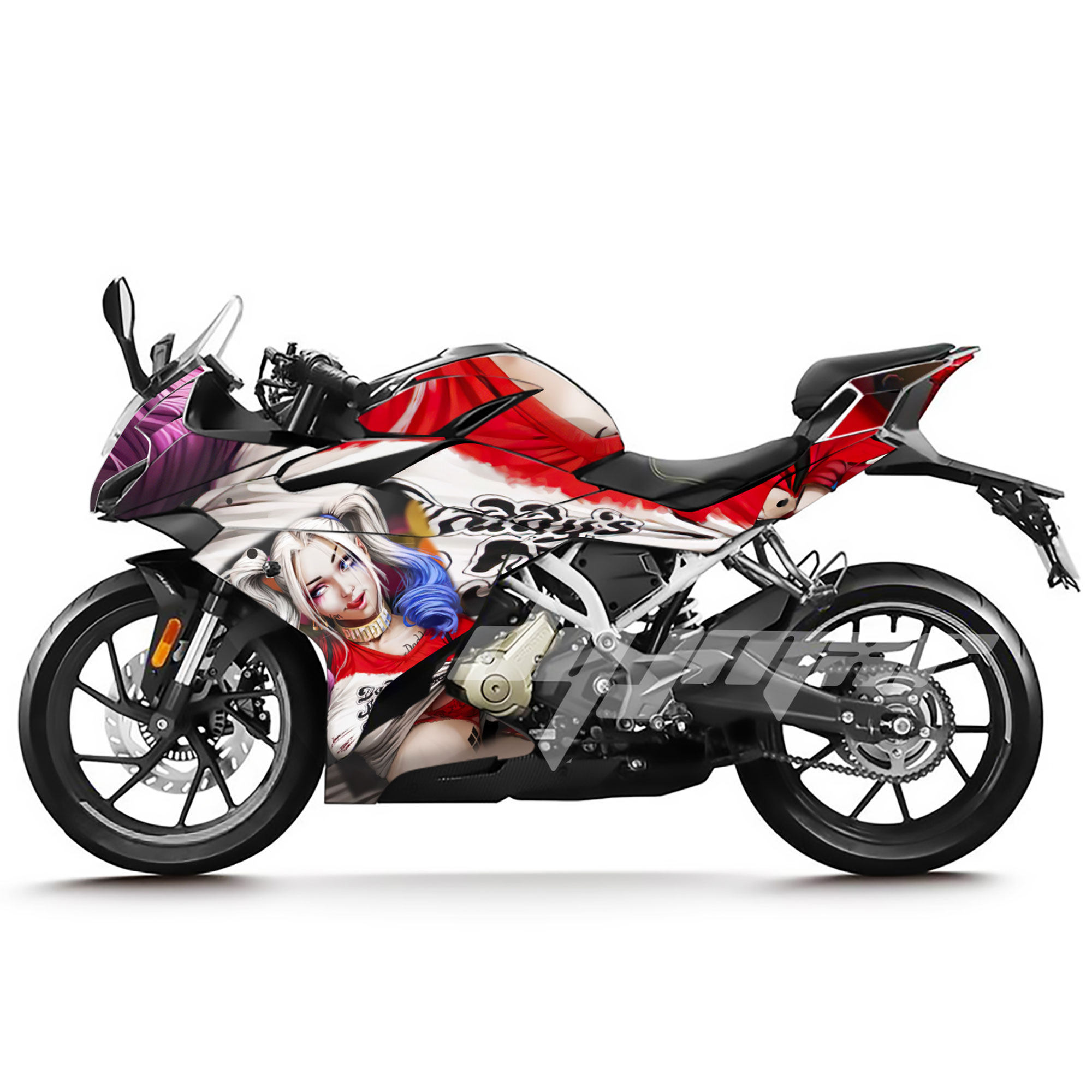 贴纸用于春风250sr改装贴花赛道创意防水网红贴纸