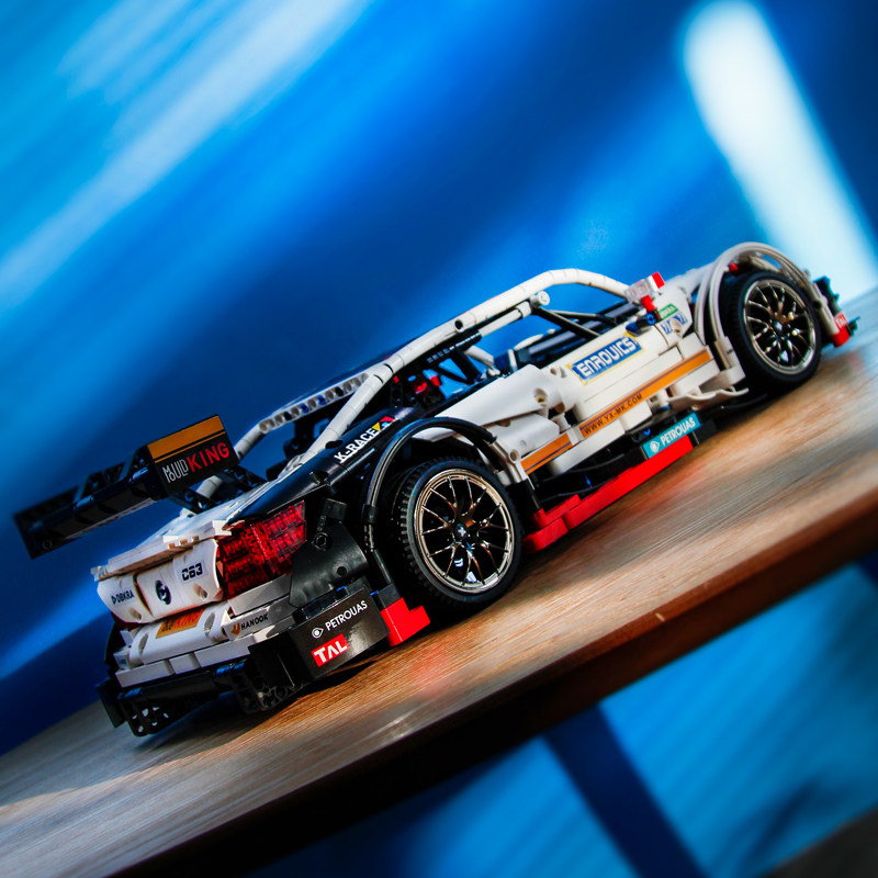 乐高奔驰c63白色遥控跑车高难高难度度宇成人塑料积木