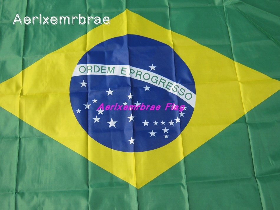 巴西国旗90x150cm四号涤纶春亚旗帜brazilflag旗帜