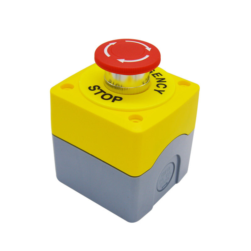 按钮一佳急停塑料防水1孔电梯故障紧急停止按钮
