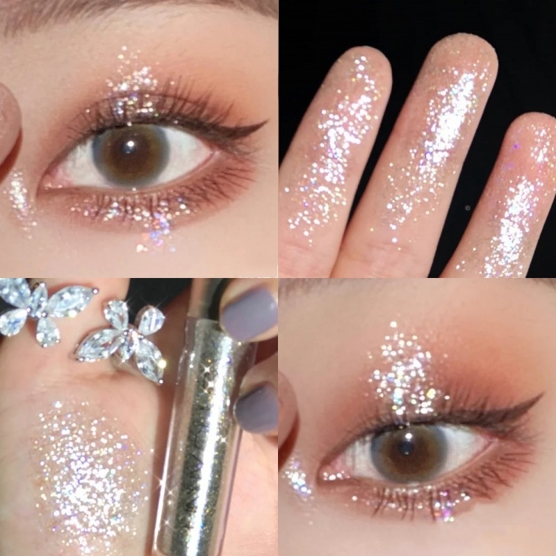 unny液体眼影闪闪防水珠光单色眼线亮片卧蚕眼影