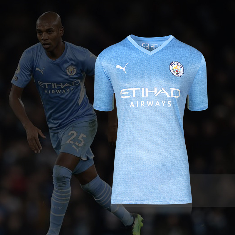 小李子费尔南迪尼奥亲签2122赛季曼城主场球衣icons足球服