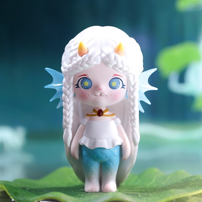 popmart泡泡玛特zoe仲夏精灵夜选款手办月光人鱼公主盲盒潮玩盲盒