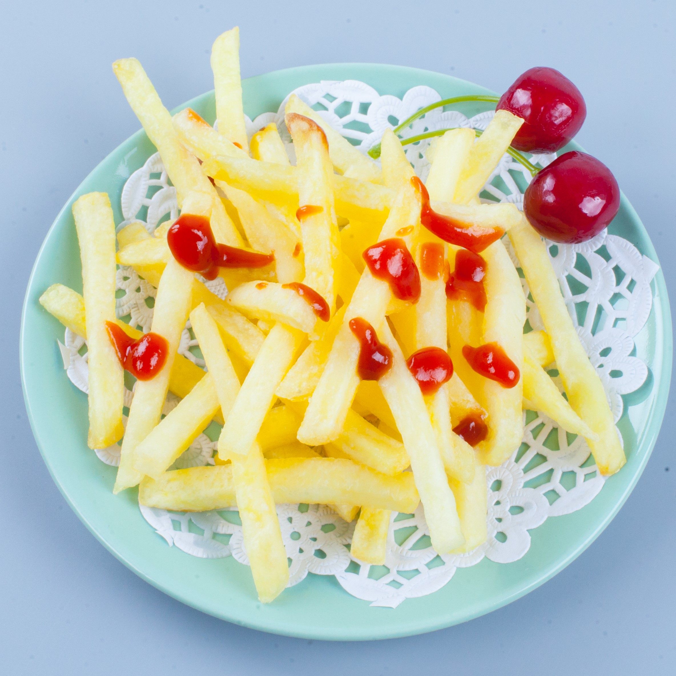 麦肯铜牌薯条炸鸡店采用冷冻油炸薯条小吃直薯条2kg