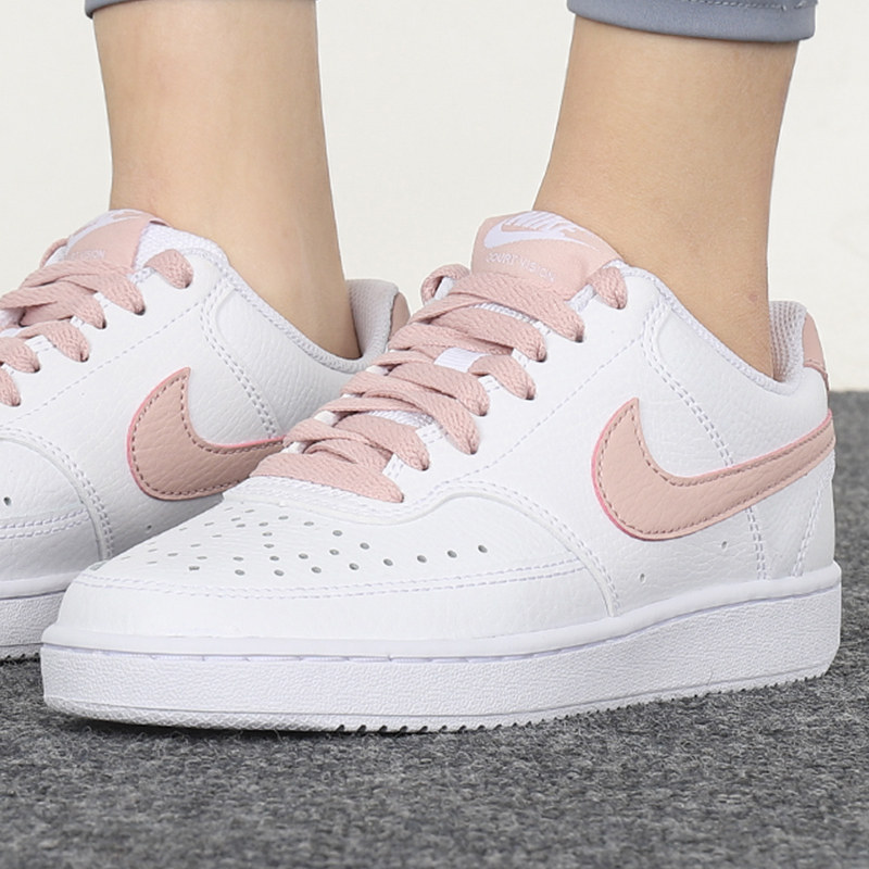 耐克女鞋aj官方旗舰正品空军一号樱花花粉秋季板鞋