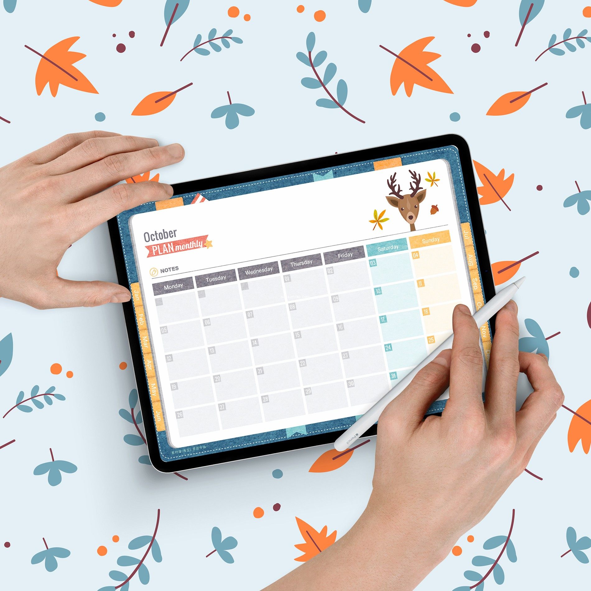 素材2022年一日一页计划goodnotes四季工作工作学学习设计素材