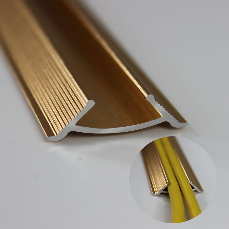 铝合金阴角条装饰金属木地板压条三角收边条客厅吊顶收边条