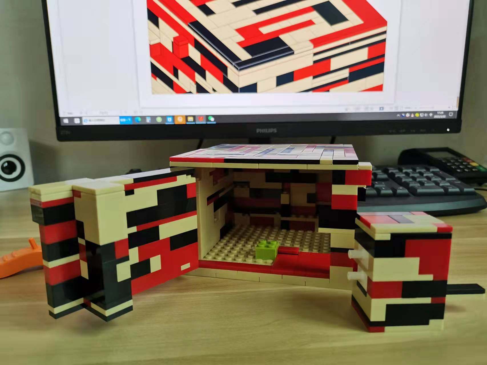 兼容乐高积木高难度puzzle解密盒储物空空间魔盒藏宝解锁