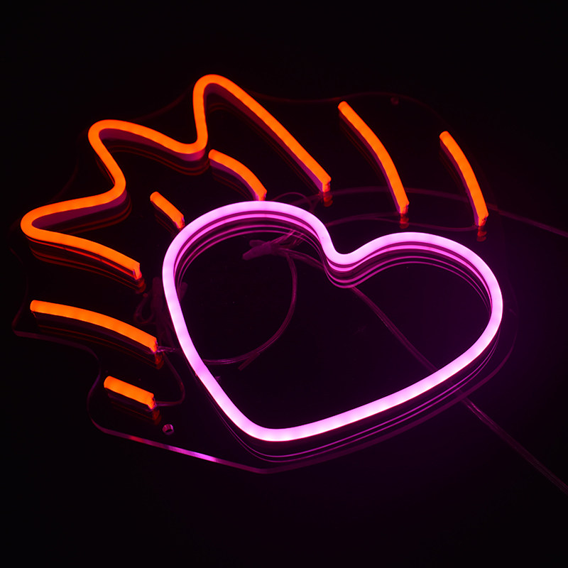 现货led网红背景墙ins浪漫表白求婚布置创意led灯带