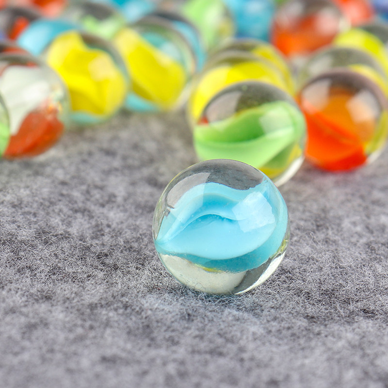 16mm弹珠跳棋玻璃珠怀旧童年儿时儿童复古玩具跳棋